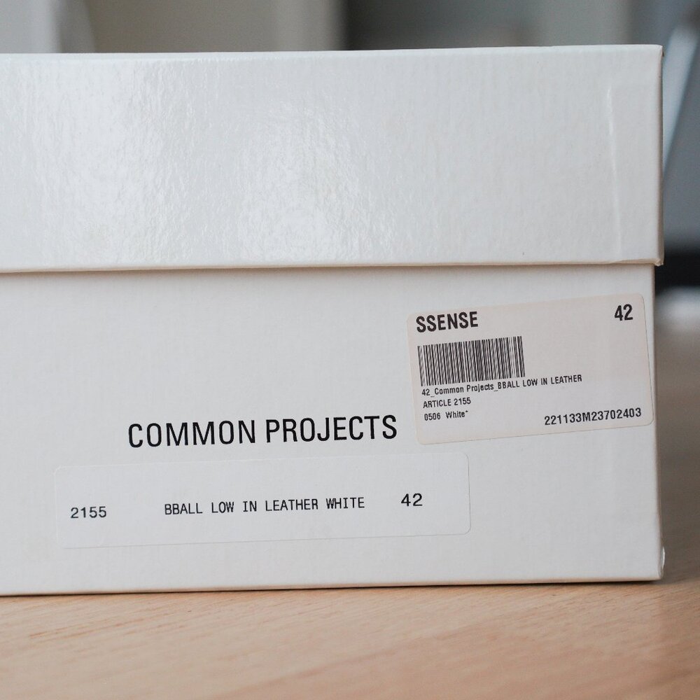 Common Projects B Ball low in white - Picture 8 of 8